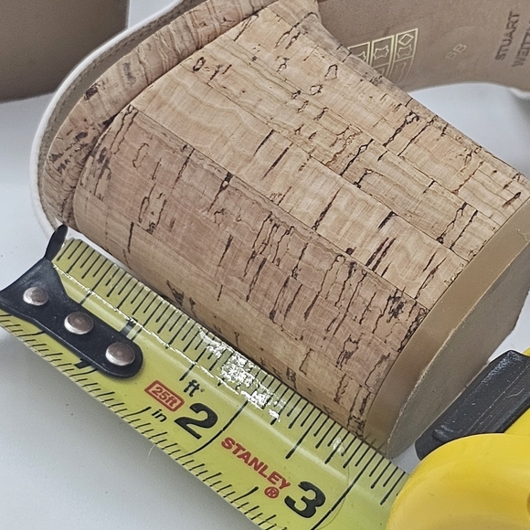 Stuart Weitzman Dayna White Platform Sandals Size 6B - Picture 10 of 12